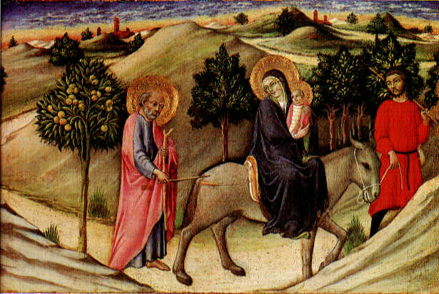 Flight to Egypt  predella panel